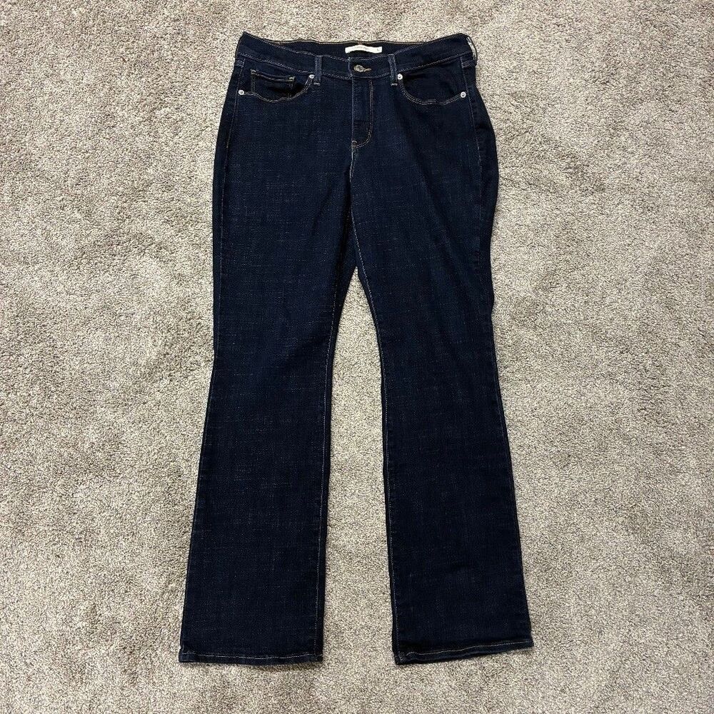 Levi's Classic Bootcut Jeans Womens Size 12 Dark Wash Denim Western Cowgirl